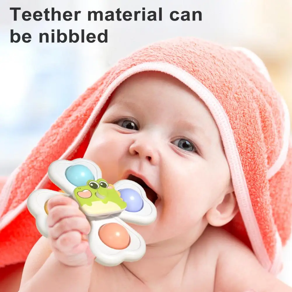 

Cartoon Animal Spinner Toy Educational Infant Toddler Fidget Spinning Bath Toy Set 3pcs Cartoon Animal Suction Cup