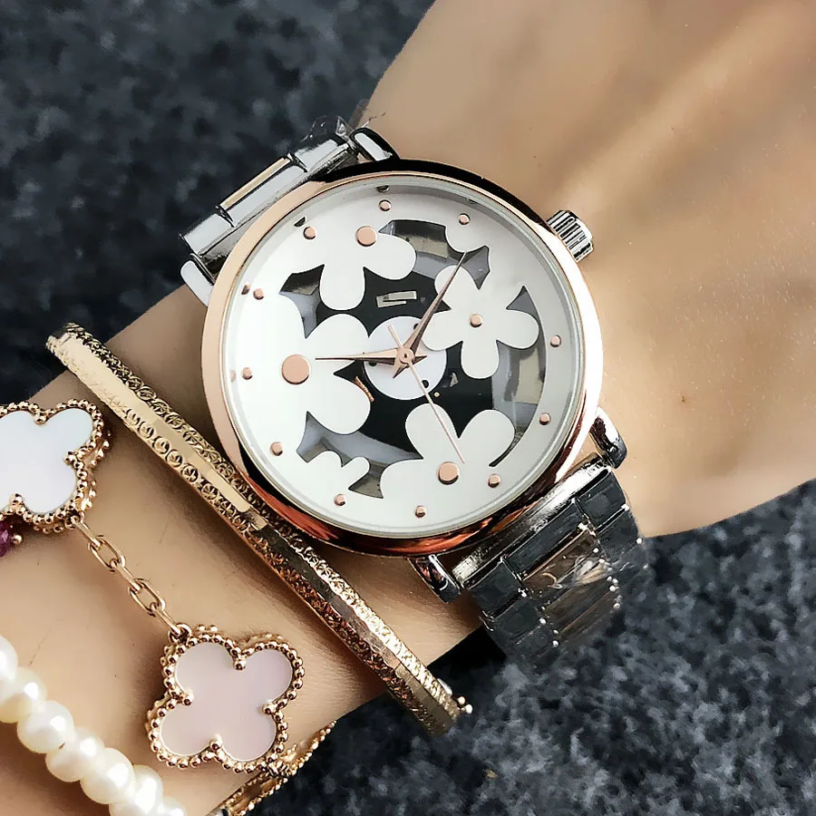 Brand Wrist Watches Women Girl Ladies Style Quartz Casual Steel Metal Band Clock m73