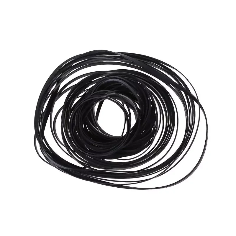 

50PCS 40-135MM Universal Mix Cassette Tape Machine Belts Assorted Common Flat Rubber Belt for Recorders Walkman CD DVD Drive