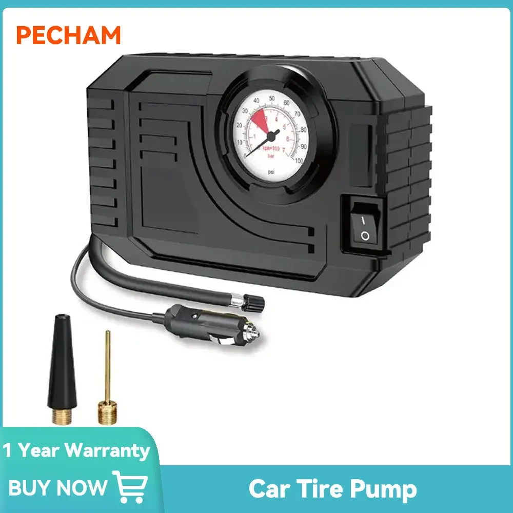 Портативный Мини-воздушный Компрессор Насос 60 Вт 12 В Для Накачивания Шин