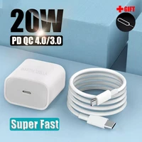 20w 18w pd usb c charger for iphone 13 12 pro max 11 xs xr mini fast charger type c qc 3 0 quick charging cable phone charger