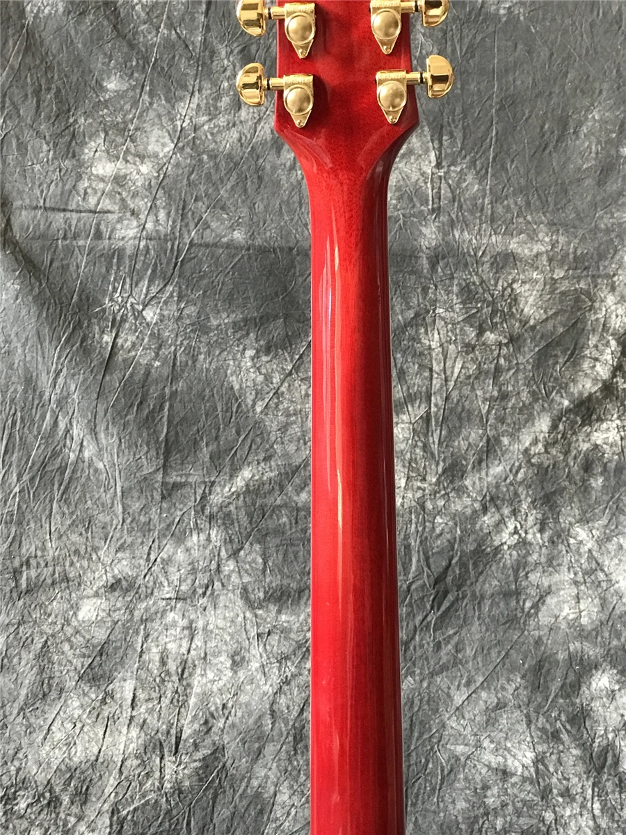 Новая пользовательская электрическая гитара в медовый взрыв с отпечатком пальца