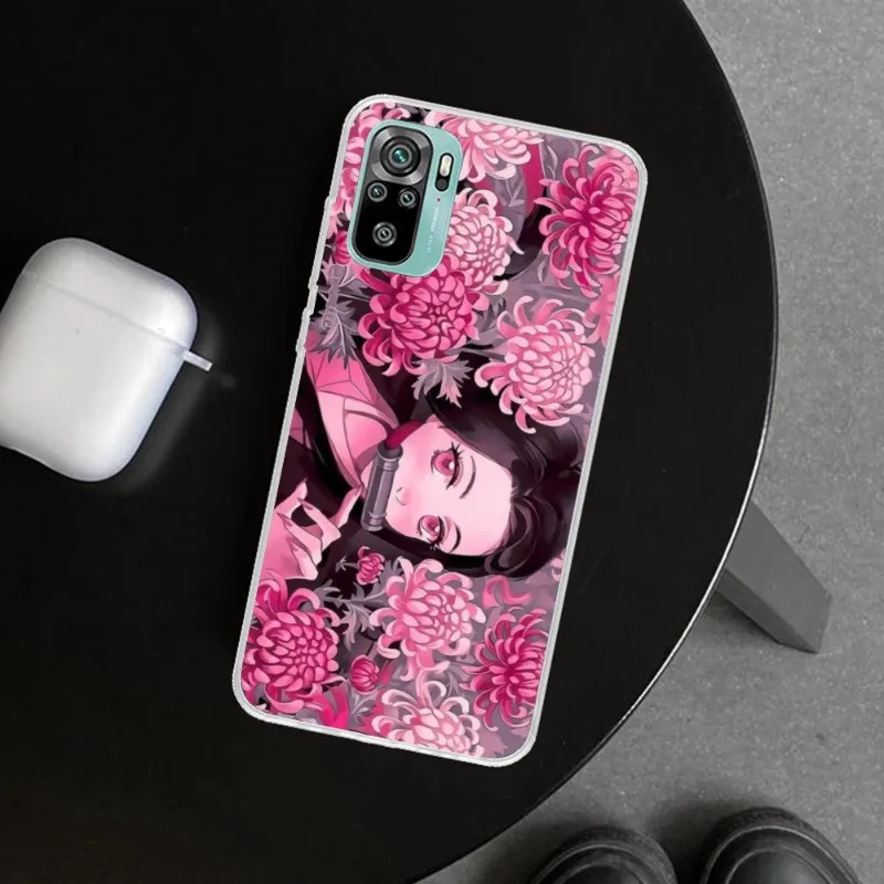 Чехол для телефона с аниме незуко камадо прозрачный чехол Xiaomi 13 Lite 12 11T 10 9 Redmi Note 11