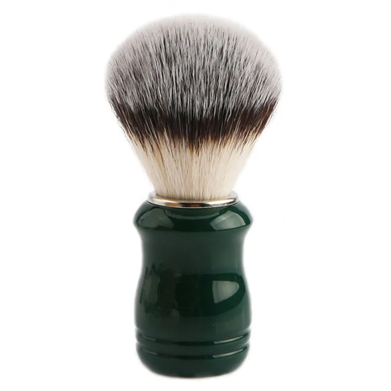 

Plastic Resin Handle Tuxedo Knots Shaving Brush Beard Brush With Soft Dense Synthetic Hair Knots For Shaving Tools