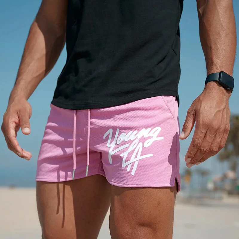

Капсульные пляжные баскетбольные шорты для мужчин, лето 2023, сетчатые дышащие спортивные шорты для бега и фитнеса