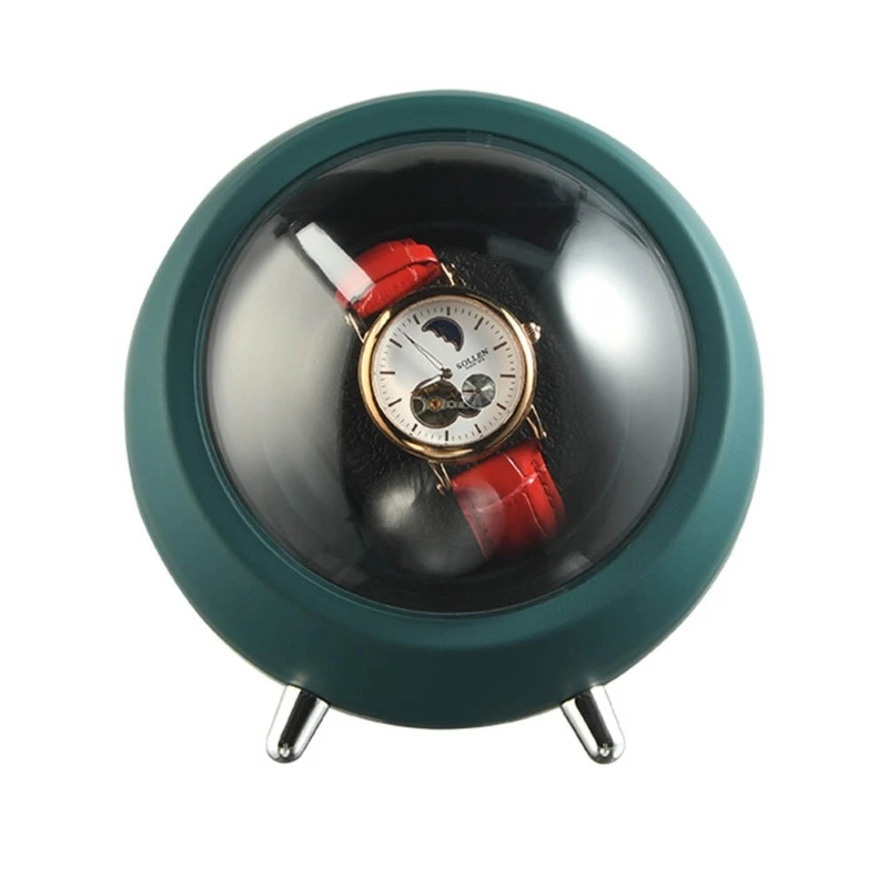 

Plastic Watch Winder Box Single Automatic Self-Winding Mechanical Watches Box with Quiet Motor Dust Proof Watch Shaker