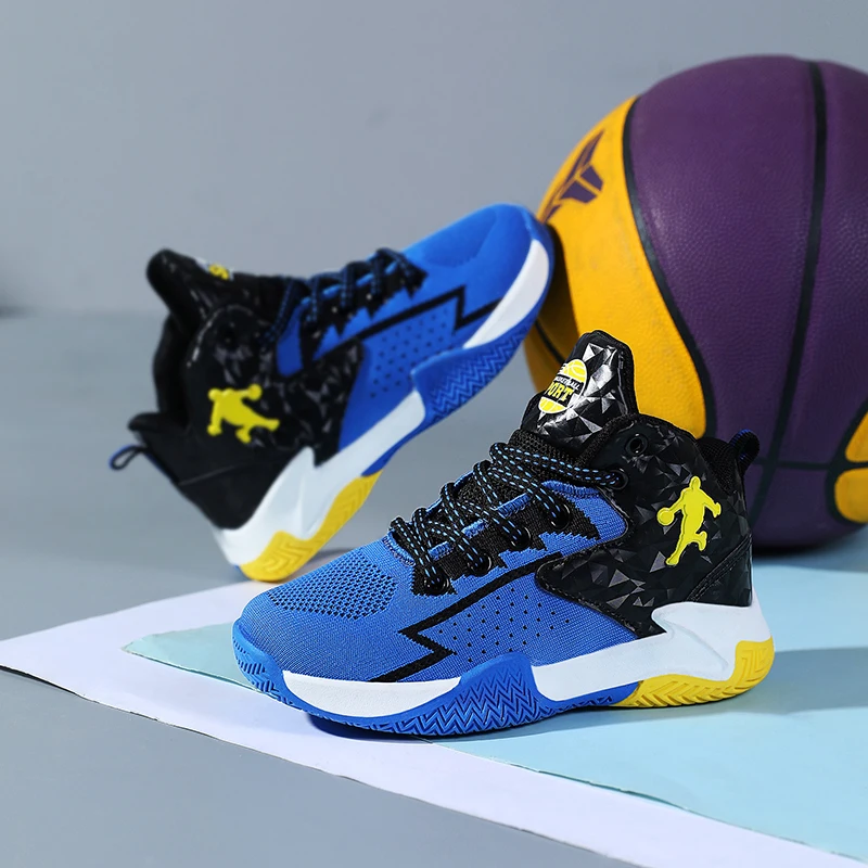 

Модные брендовые Детские кроссовки, дышащая детская Баскетбольная обувь, нескользящая спортивная обувь для девочек и мальчиков, кроссовки для тренировок, 2023