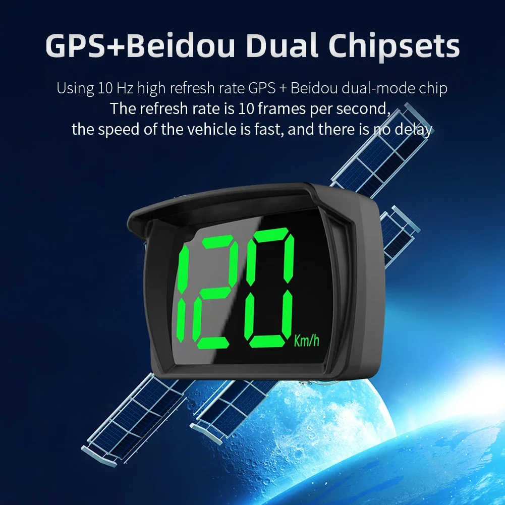 Универсальный автомобильный проекционный дисплей GPS HUD Цифровой спидометр