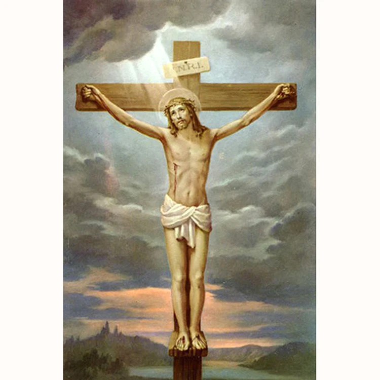 

Hot sale diamond painting flying angles round diamond embroidery kits home decoration gift Jesus