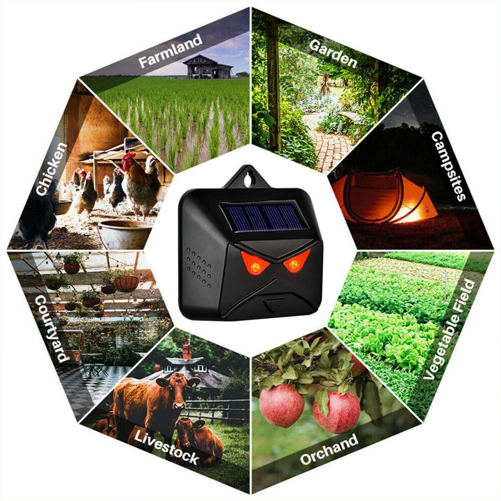 Ультразвуковой репеллент от насекомых с мигающим пламенем оригинальное красное