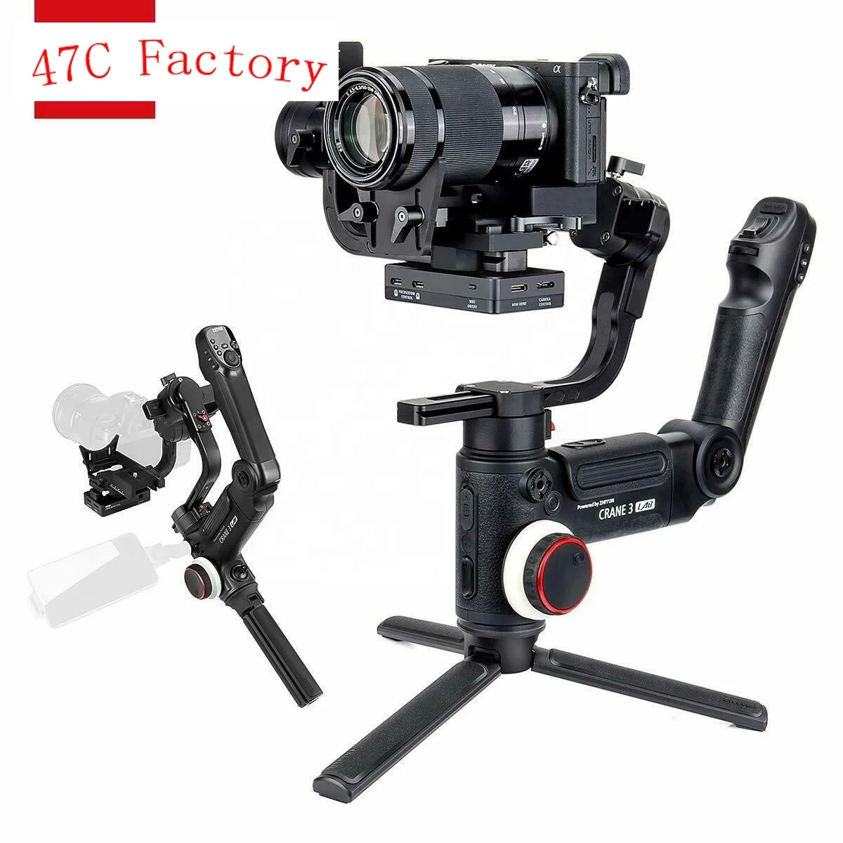 

3-осевой беспроводной ручной стабилизатор Zhiyun Crane 3 Lab с сенсорным управлением для цифровой зеркальной камеры PK DJI Ronin S