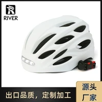 led lamps with front and rear lights integrally formed riding helmets
