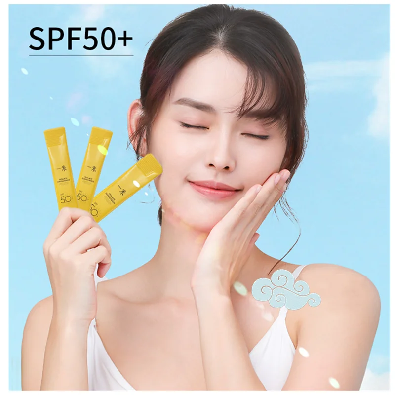 20pcs Sunscreen Whitening Cream Facial Bleaching Protector Skin Anti-Aging Sun Block Moisturizer Gel Isolation Lotion Body Care