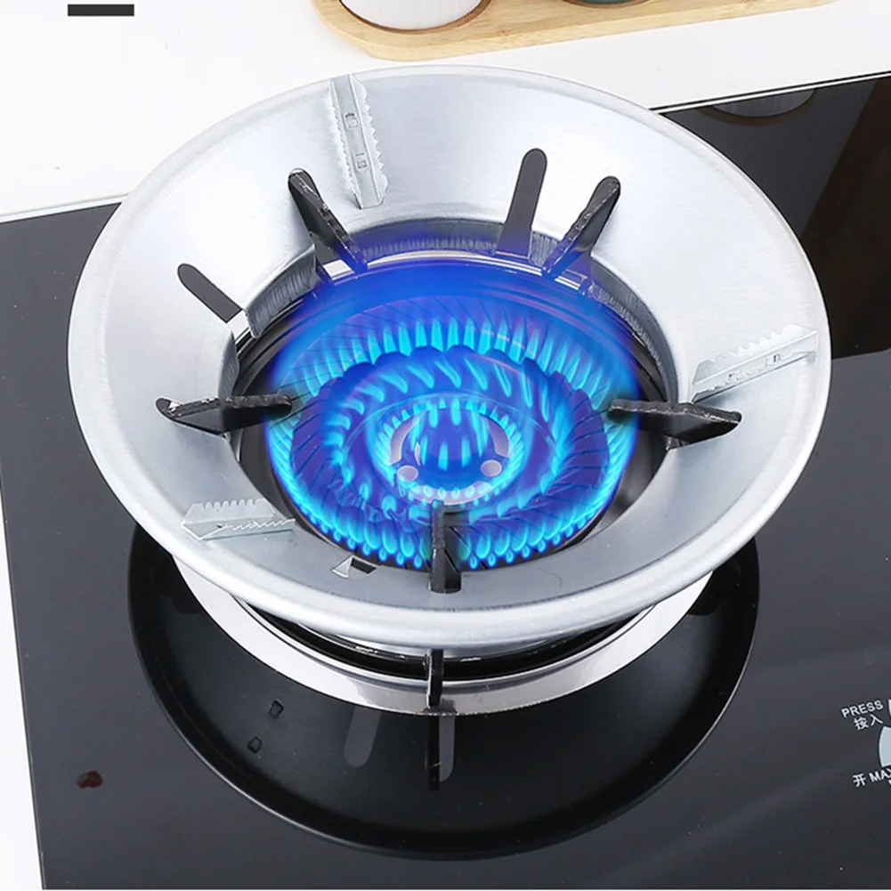 

Stand Bracket Kitchen Cover Stove Wind Disk Shield Fire Reflection Accessories Saving Gas Windproof Protector For Stove Energy