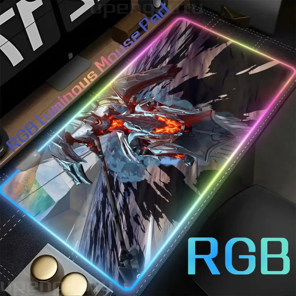 Коврик для мыши RGB Нескользящие настольные коврики с резиновым краем и