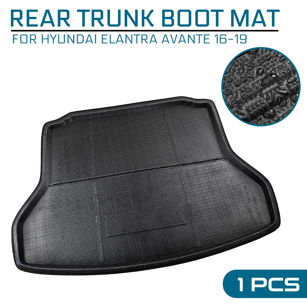 

Floor Mat Car Cargo Liner Boot Tray Rear Trunk Cover Matt Carpet For Hyundai Elantra Avante 2016 2017 2018 2019 Kick Pad