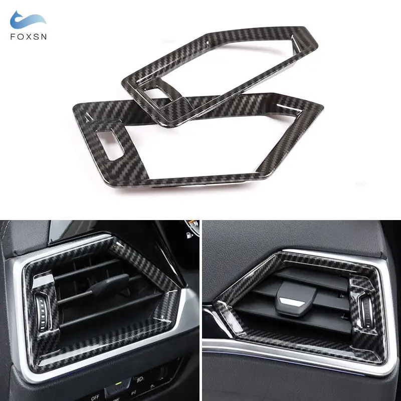 

Боковая крышка выхода кондиционера автомобиля, декоративная текстура из углеродного волокна, аксессуары для BMW 3 серии G20 G28 2019 2020
