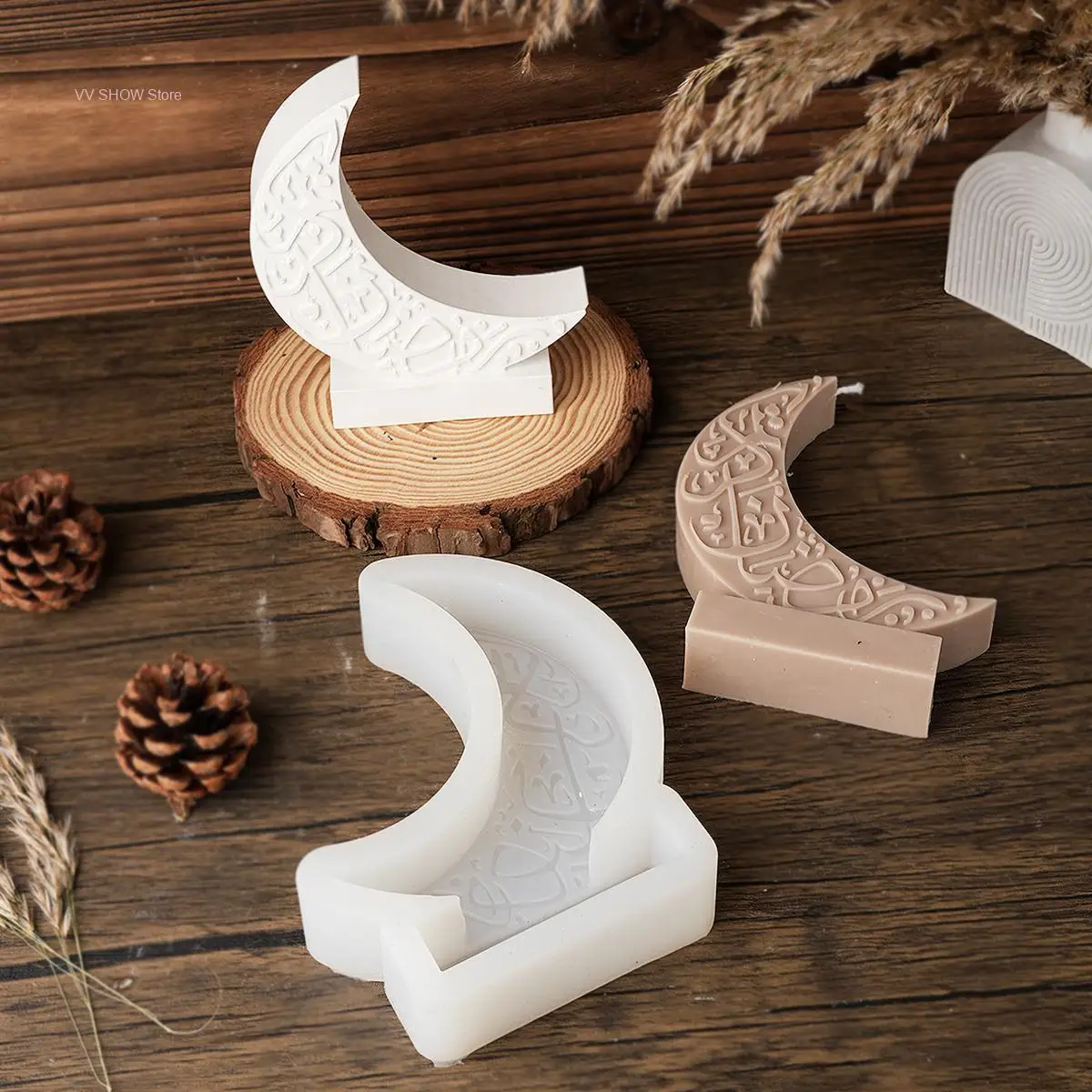 Силиконовая форма в виде луны для создания 3D-изображения