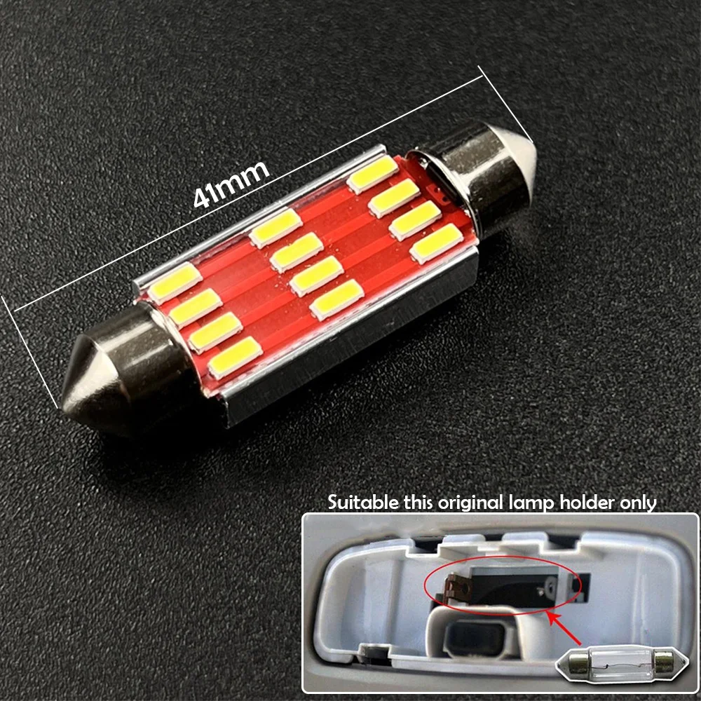 

Стайлинг автомобиля светодиодный Светодиодная лампа для чтения на крыше, светодиодная лампа для салона автомобиля, чехол для FORD Focus 2 MK2 Fiesta Ecosport 2005-2014