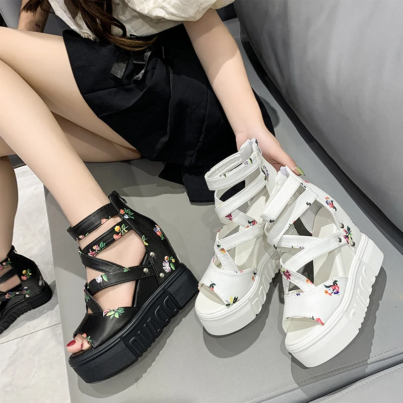 

Women's Shoes 2022 New Wedges Fashion Women's Shoes Summer Shoes Women Sandals Platform Shoelaces High Heels Casual Shoes Woman