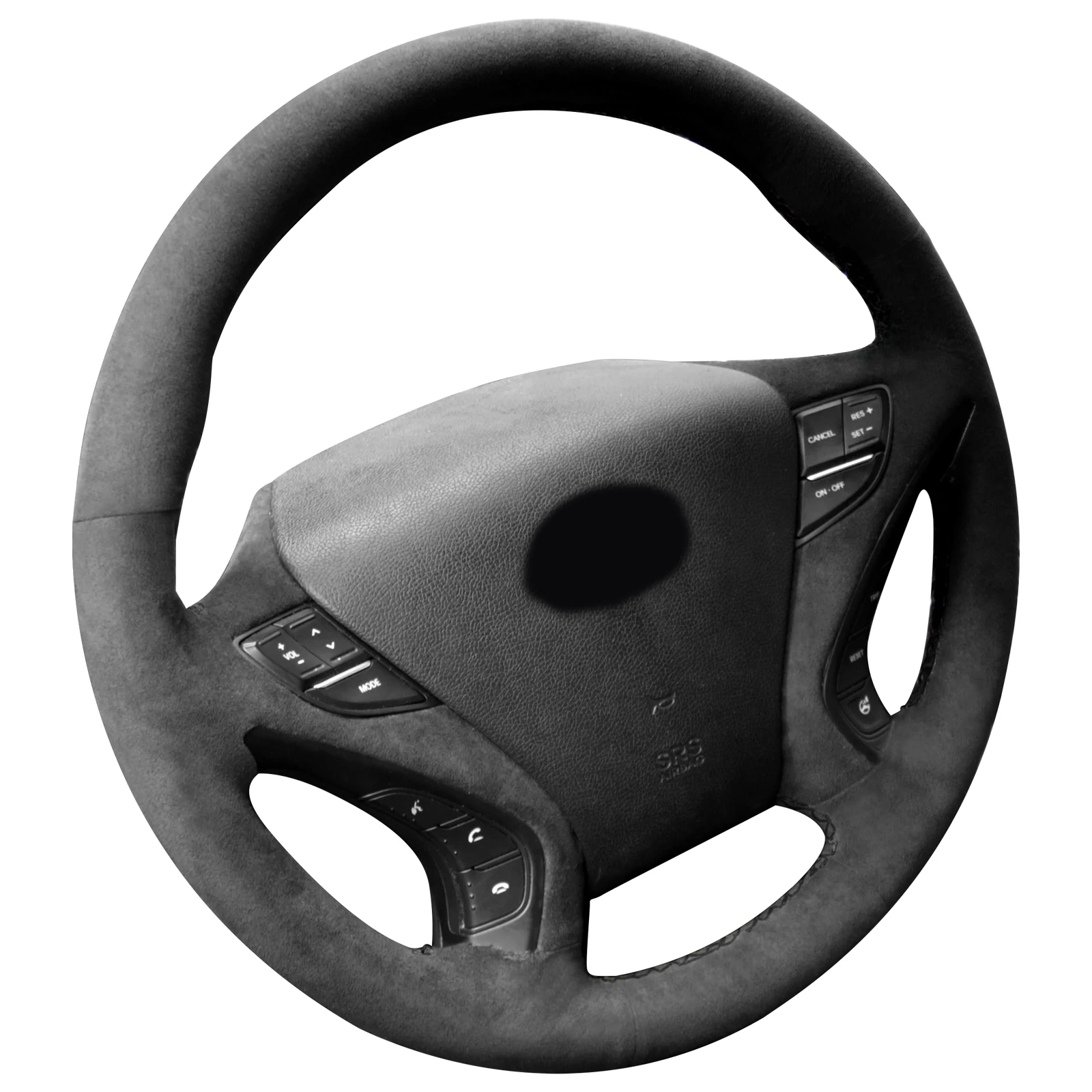 Чехол рулевого колеса Alfanxi с ручным стежком алькантара, совместим с Hyundai Elantra 3 Elantra Sport Elantra GT 2013-2017