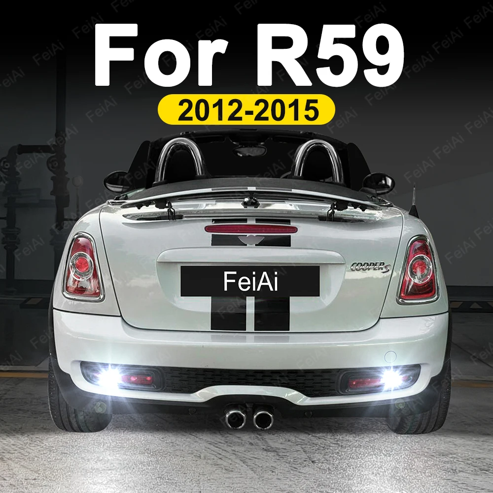 Фото Светодиодные фонари заднего хода для Mini Cooper S SD Roadster R59 JCW 2012 2013 2014 2015, аксессуары, автомобильные светодиодные лампы заднего хода, резервные лампы №1