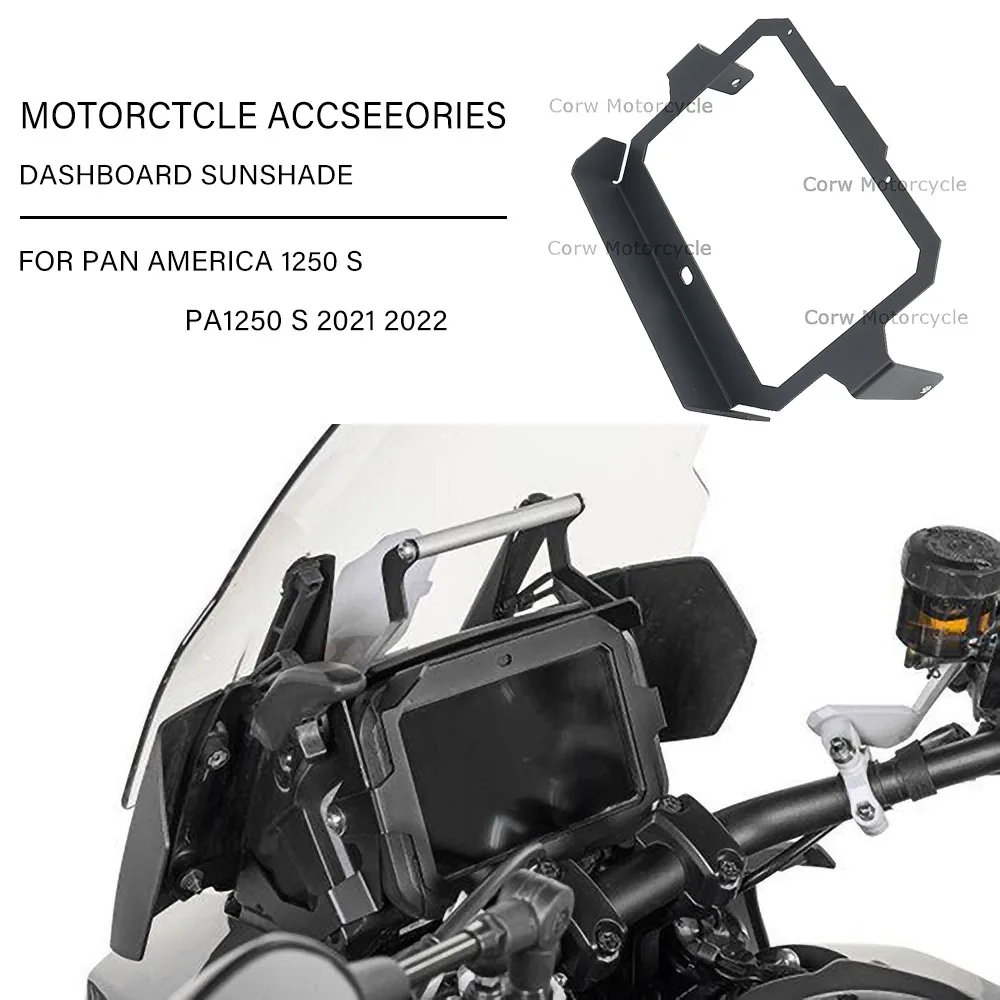 

Для PAN AMERICA 1250 S PA1250 S 2021 2022 метровая рамка с обложкой TFT, Противоугонный козырек для прибора