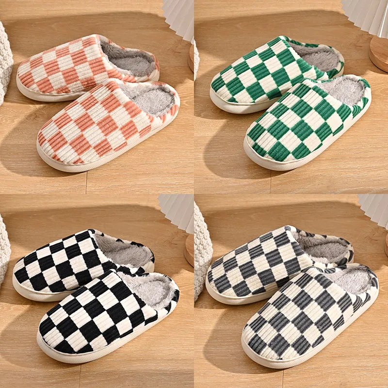 

Осенне-зимние хлопковые тапочки, мужские домашние Нескользящие ботинки на толстой подошве