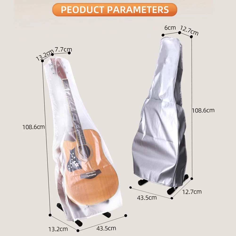 

Качественный пылезащитный чехол для гитары влагостойкий полиэстер пыленепроницаемый легко моющийся для акустических и электрических гитар