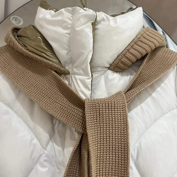 New Women Long Down Jacket Casual Style Autumn Winter Coats And Parkas Female Outwear