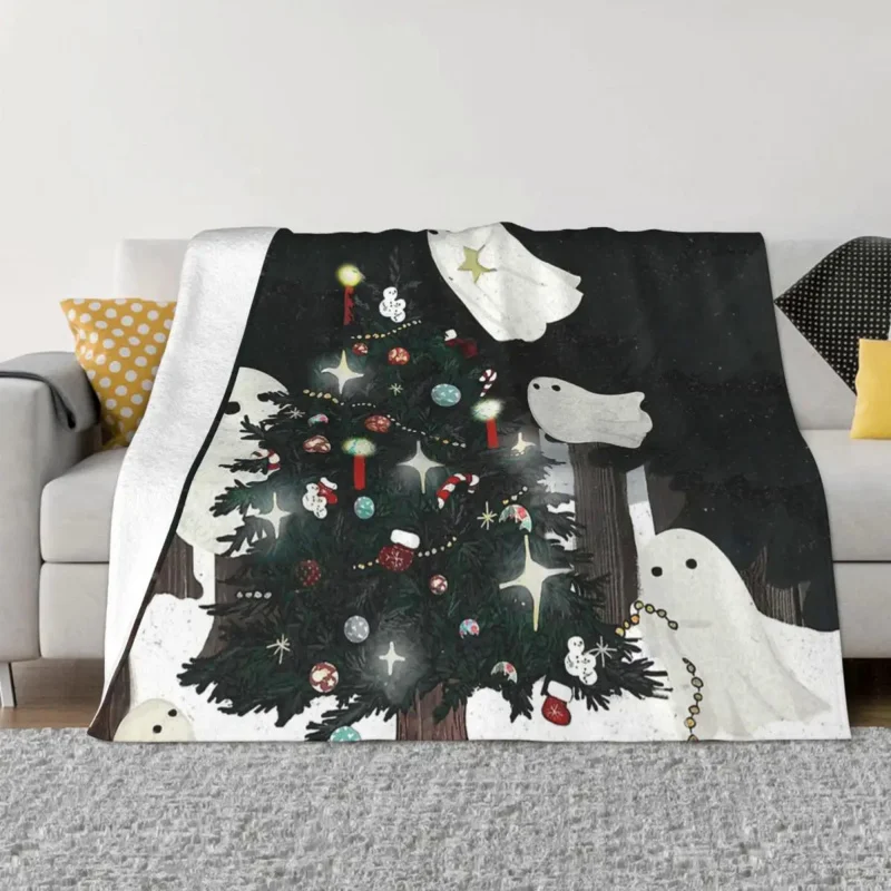 

Покрывало с изображением призрака из кораллового флиса