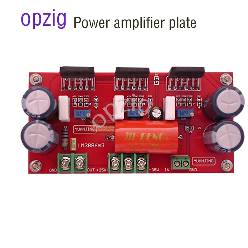 

Плата усилителя мощности opzig LM3886 * 3 150 Вт, моно Hi-Fi Плата усилителя мощности, параллельная Плата усилителя мощности