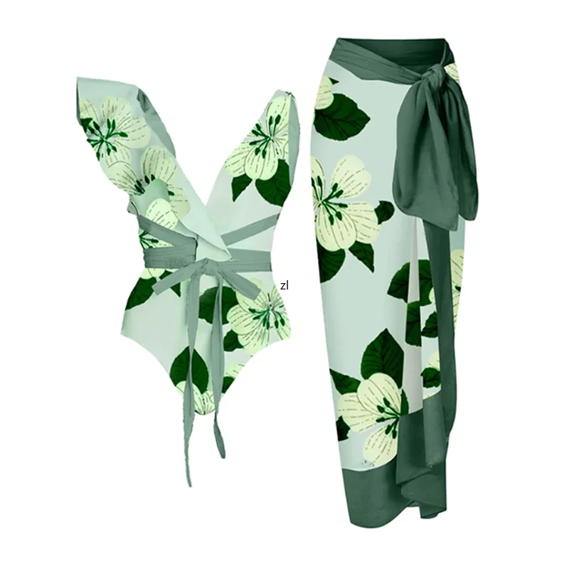 

Two Piece Sets Swimsuit Cover-up Women Clothes Crop Tank Tops Bodysuits And Skirt Fitness Skinny Outfit 2 Piece Suit 2023 Summer