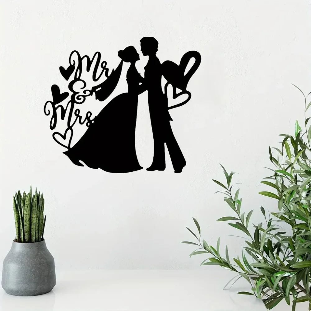 Металлический Настенный Декор Для Невесты И Жениха. Романтическое Улучшение