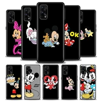phone case for realme 5 6 7 7i 8 8i 9i 9 xt gt gt2 c17 pro 5g se master neo2 soft silicone case cover cute mickey minnie mouse