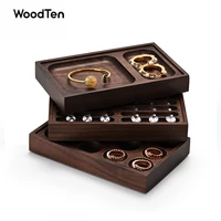 woodten premium willow wooden jewelry display tray for rings earrings necklace bracelet storage jewelry showcase organizer