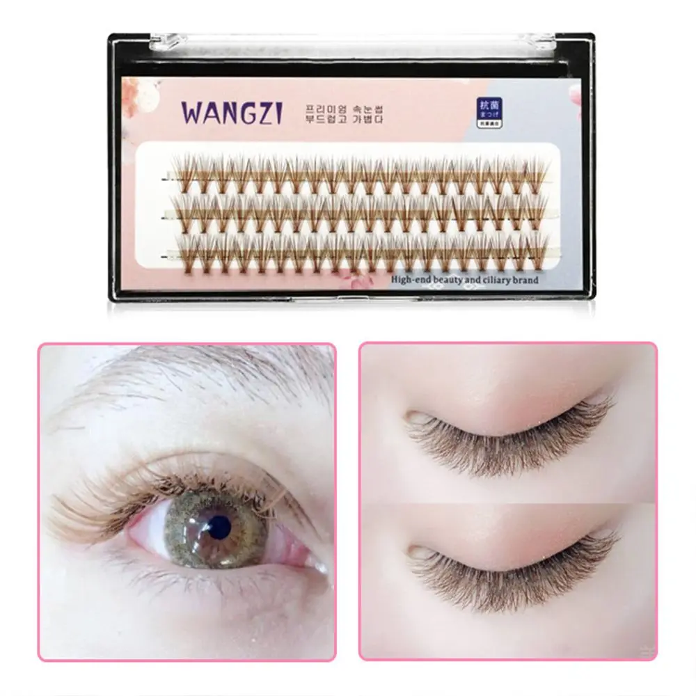 

Curly Natural Eye Makeup Artificial Eyelashes Cluster Single False Eyelashes Brown False Eyelashes Women Eyelashes Extension