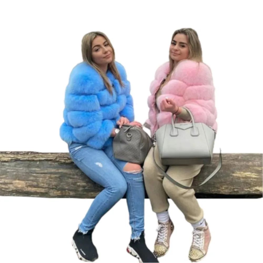 Fashion Winter Jackets Women Warm Fur Coats Lady Coats Natural Fox Fur Coat Real Fox Fur Jackets Fur Coat Thick Abrigos Jackets