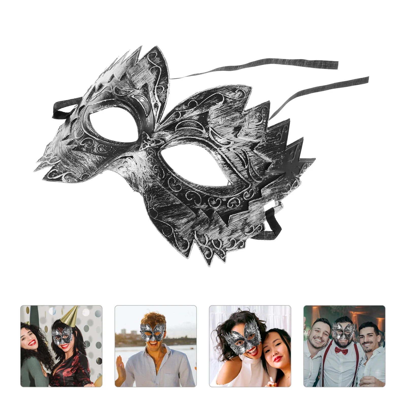 235x14 см модная пилообразная полумаска пластиковая маска для лица реквизит