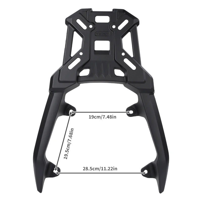 Багажник задний для мотоцикла HONDA ADV160, прочный расширенный держатель для багажа, черная верхняя панель кронштейна