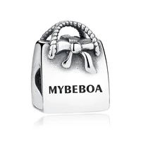 mybeboa 925 solid silver moments vintage bow handbag charms mybeboa beads fit pandora original bracelet women diy jewelry gift