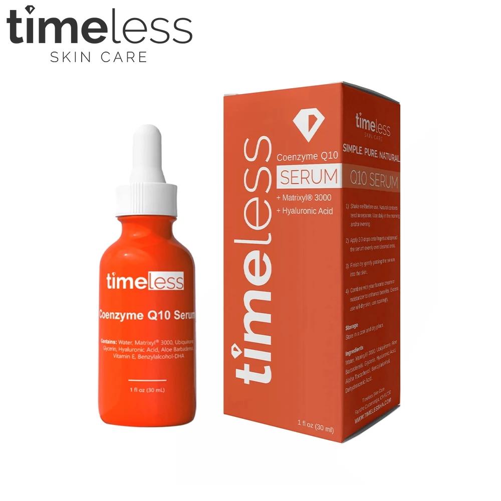 

Timeless Coenzyme Q10 Serum Vitamin B5 Serum Whitening Moisturizing Anti-Wrinkle Vitamin E Facial Oil Lotion Skin Care 30ml