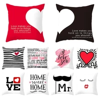for home sofa decoration pillow valentines day gift pillowcase cushion cover printed pillowcase