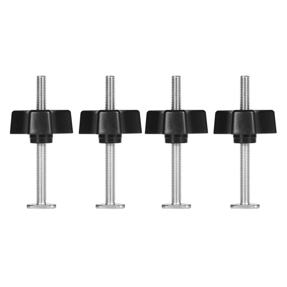 

Perfect Fit M8 Thread Size for Precise Woodworking 4Set TTrack Bolts Knobs T Slot Bolts and Knobs Clamps for Woodworking Jigs