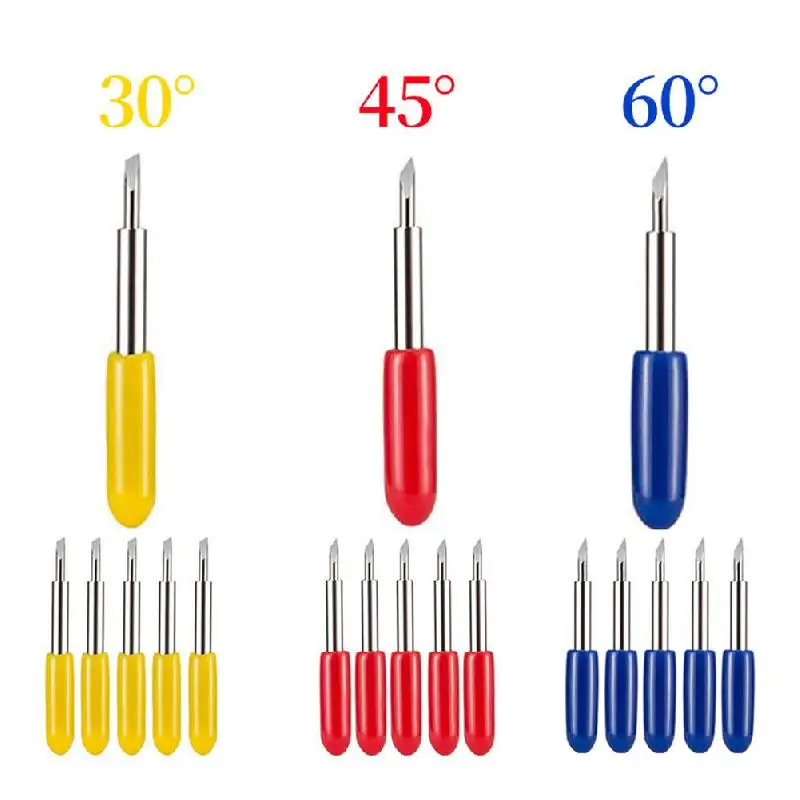 

UYANGG 30/45/60 Degrees Plotter Blade Set for Roland Cricut Plotter Blade Cutter Blades for Power Tools Cutting Plotter Milling