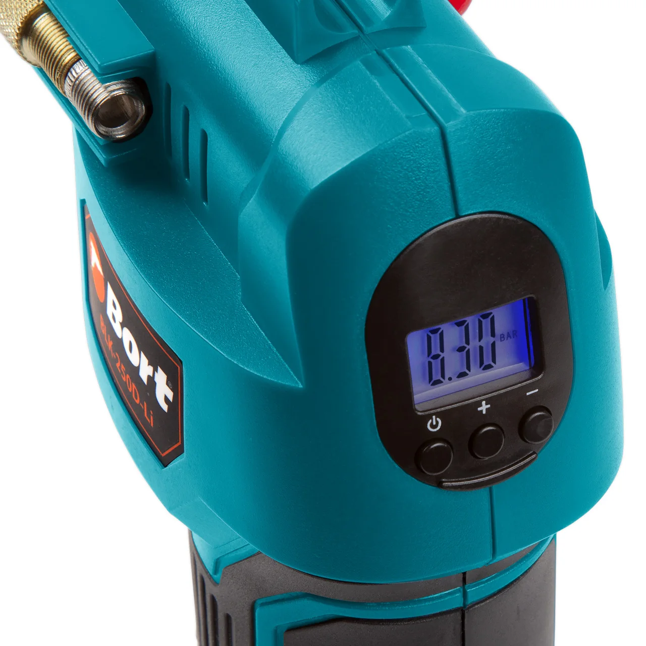 Компрессор автомобильный Bort BLK 250D Li (Работа от ion аккумулятора и прикуривателя