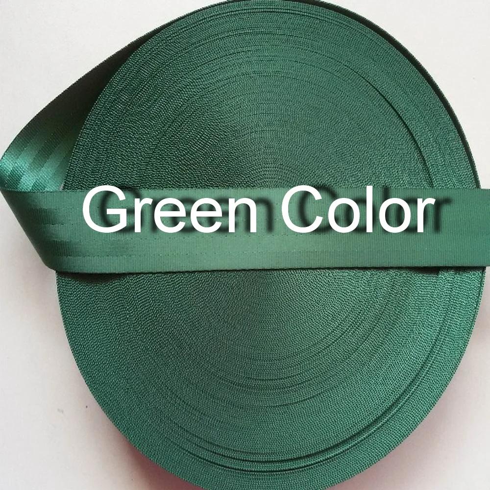 15 метров рулонный ремень безопасности для ремня зеленый цвет ширина 4 8 см 5 полос