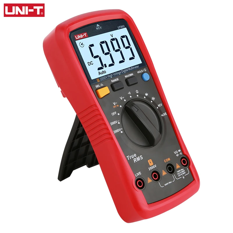 Фото Цифровой мультиметр высокого напряжения UNI-T UT892 2000 в для шахтного вольтметра постоянного и переменного тока, истинное среднеквадратичное з... №3