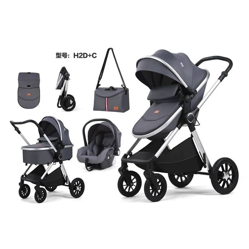 Оптовая дешевая коляска для новорожденных 3в1 китайская детская Coches Para Bebes.