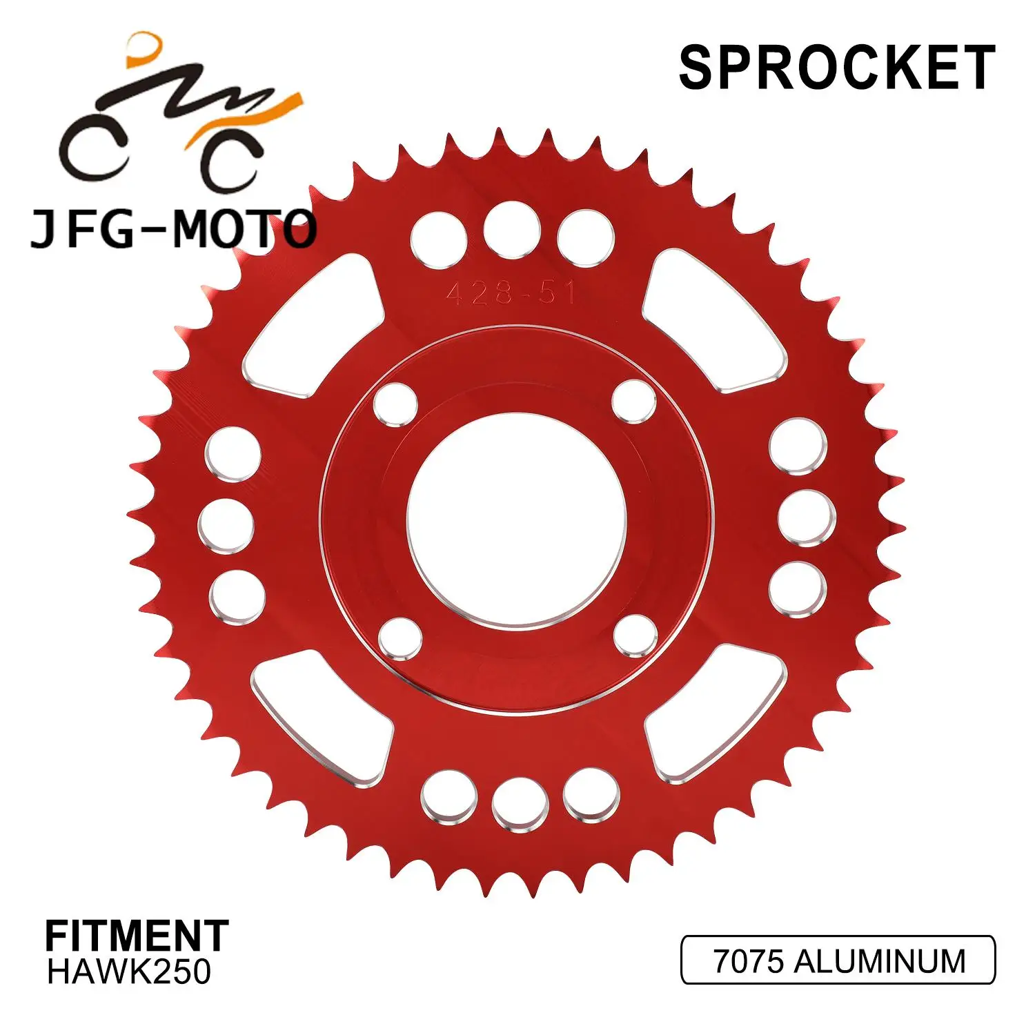 Мотоциклетные аксессуары звездочка задней цепи звездочки с ЧПУ алюминиевые для